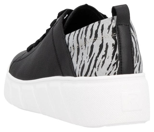 RIEKER Sport Plateausneaker , Schnürschuh, Halbschuh, Freizeitsneaker mit Soft-Einlage