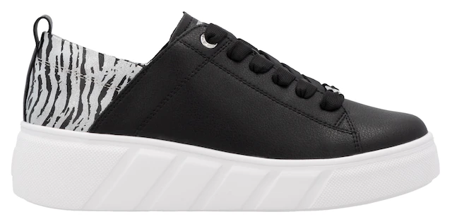 RIEKER Sport Plateausneaker , Schnürschuh, Halbschuh, Freizeitsneaker mit Soft-Einlage