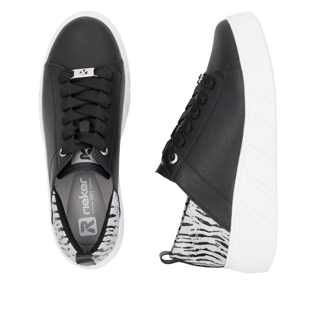RIEKER Sport Plateausneaker , Schnürschuh, Halbschuh, Freizeitsneaker mit Soft-Einlage