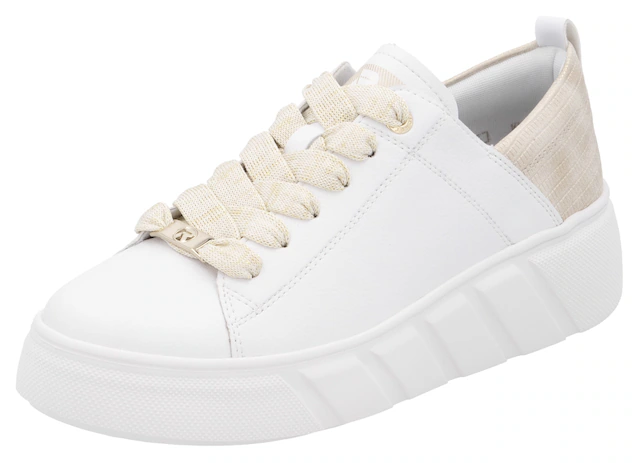 RIEKER Sport Plateausneaker , Schnürschuh, Halbschuh, Freizeitsneaker mit Soft-Einlage