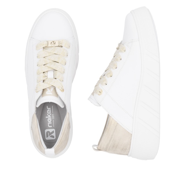 RIEKER Sport Plateausneaker , Schnürschuh, Halbschuh, Freizeitsneaker mit Soft-Einlage