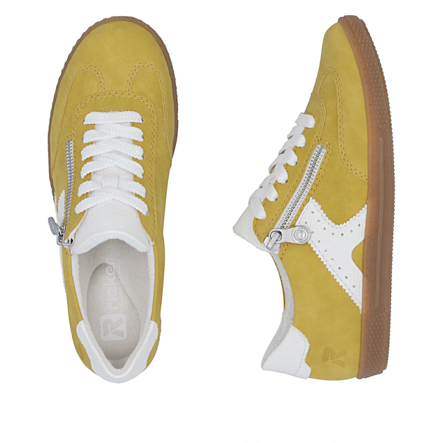 Rieker Sneaker Halbschuh, Freizeitschuh, Schnürschuh mit Reißverschluss