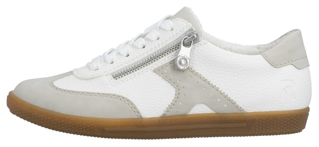 Rieker Sneaker Halbschuh, Freizeitschuh, Schnürschuh mit Reißverschluss
