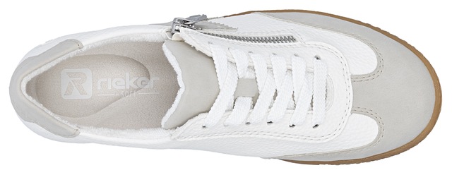 Rieker Sneaker Halbschuh, Freizeitschuh, Schnürschuh mit Reißverschluss