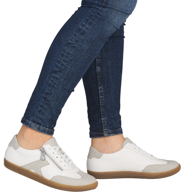 Rieker Sneaker Halbschuh, Freizeitschuh, Schnürschuh mit Reißverschluss