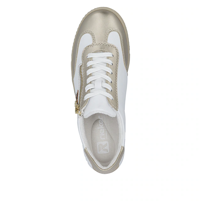 Rieker Sneaker Halbschuh, Freizeitschuh, Schnürschuh mit Reißverschluss