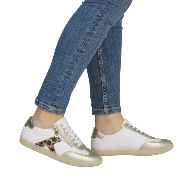 Rieker Sneaker Halbschuh, Freizeitschuh, Schnürschuh mit Reißverschluss