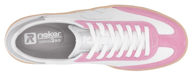RIEKER Sport Sneaker »San Diego Swing2GO« Retro-Sneaker, Freizeitschuh, Halbschuh mit herausnehmbarem Fußbett