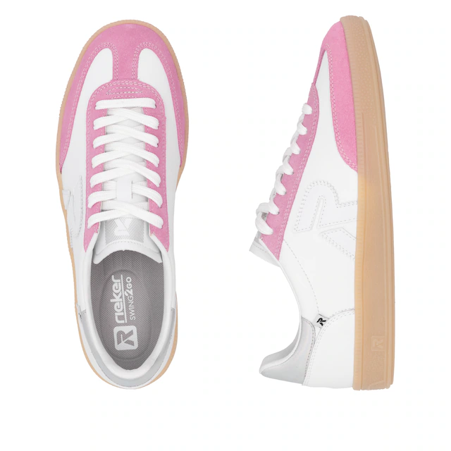 RIEKER Sport Sneaker »San Diego Swing2GO« Retro-Sneaker, Freizeitschuh, Halbschuh mit herausnehmbarem Fußbett