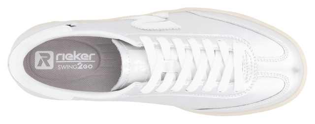RIEKER Sport Sneaker »San Diego Swing2GO« Retro-Sneaker, Freizeitschuh, Halbschuh mit herausnehmbarem Fußbett