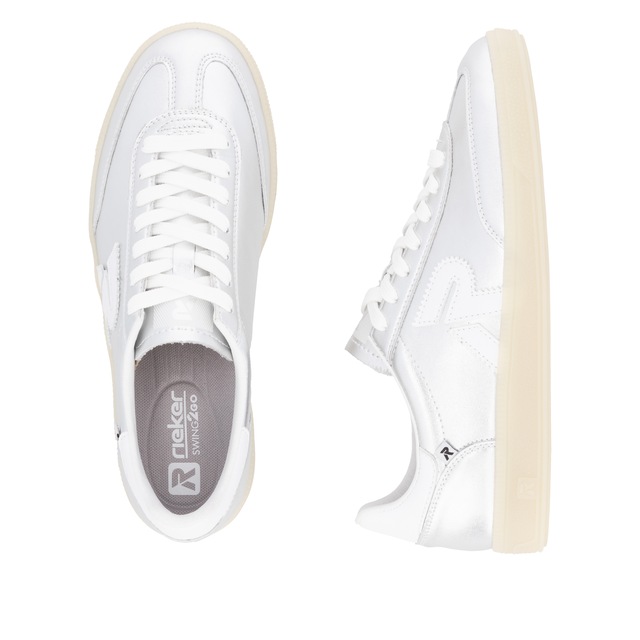 RIEKER Sport Sneaker »San Diego Swing2GO« Retro-Sneaker, Freizeitschuh, Halbschuh mit herausnehmbarem Fußbett