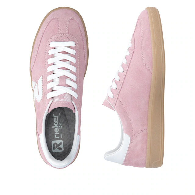 RIEKER Sport Sneaker »San Diego Swing2GO« Retro-Sneaker, Freizeitschuh, Halbschuh mit herausnehmbarem Fußbett
