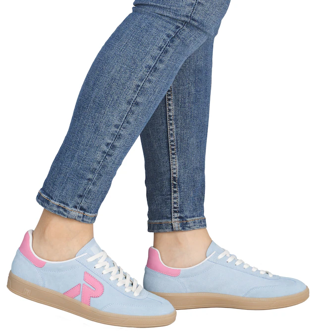 RIEKER Sport Sneaker »San Diego Swing2GO« Retro-Sneaker, Freizeitschuh, Halbschuh mit herausnehmbarem Fußbett