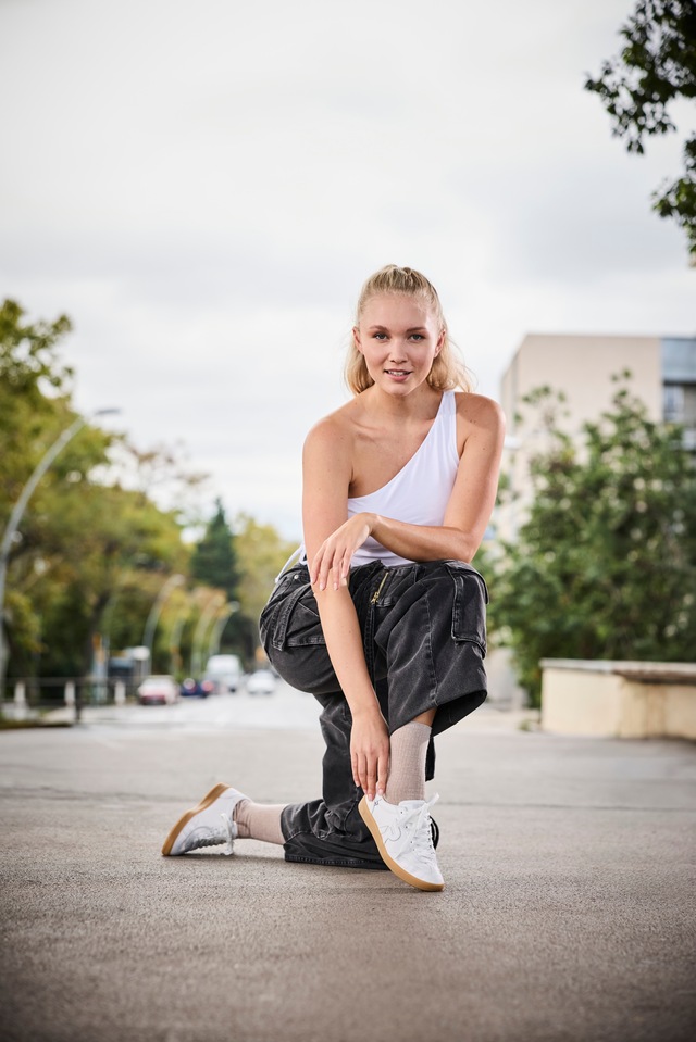 RIEKER Sport Sneaker »San Diego Swing2GO« Retro-Sneaker, Freizeitschuh, Halbschuh mit herausnehmbarem Fußbett