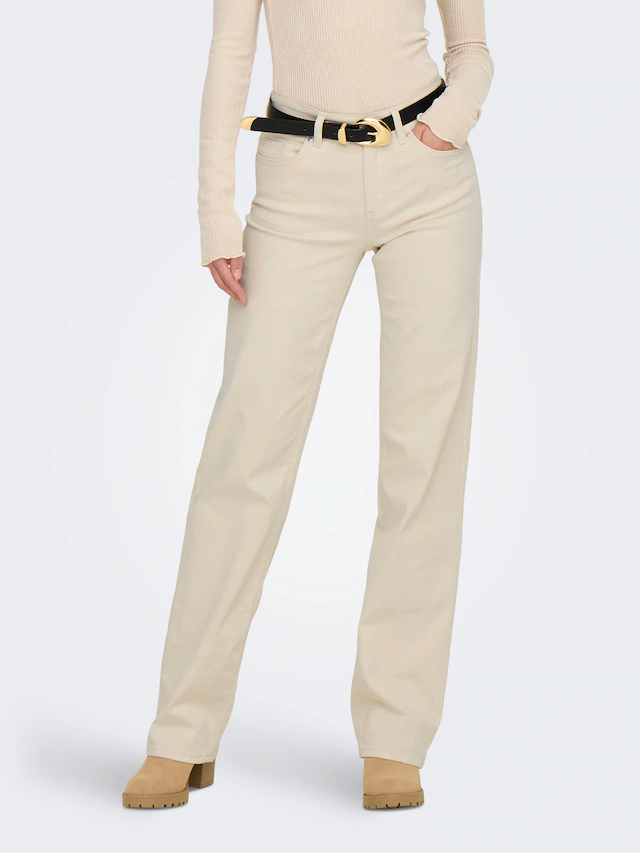 ONLY Straight-Jeans »ONLBLUSH MID STRAIGHT DNM DOT NOOS« 5-Pocket Style