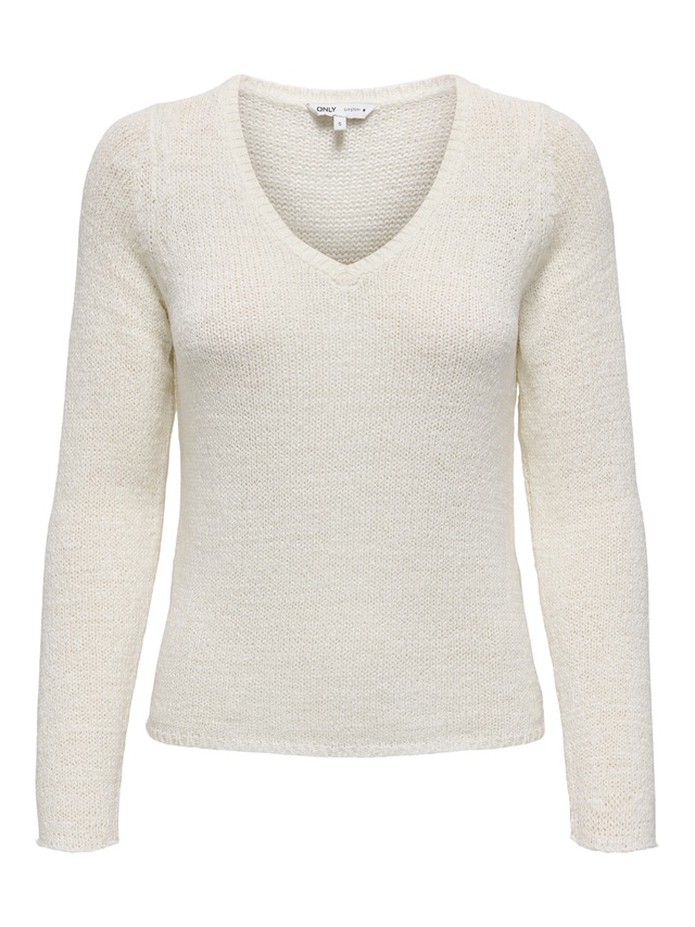 ONLY V-Ausschnitt-Pullover »ONLGEENA L/S V-NECK KNT NOOS«