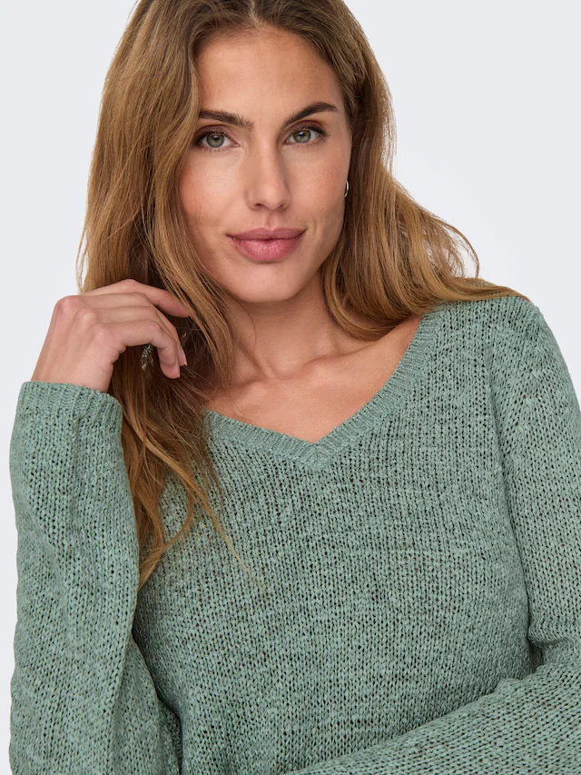 ONLY V-Ausschnitt-Pullover »ONLGEENA L/S V-NECK KNT NOOS«