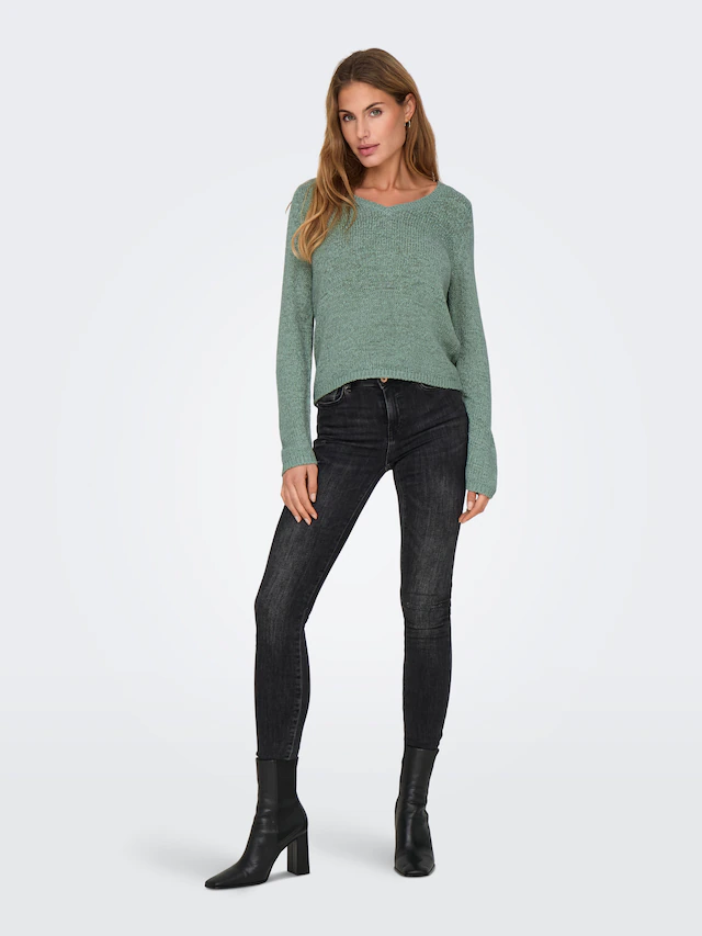 ONLY V-Ausschnitt-Pullover »ONLGEENA L/S V-NECK KNT NOOS«