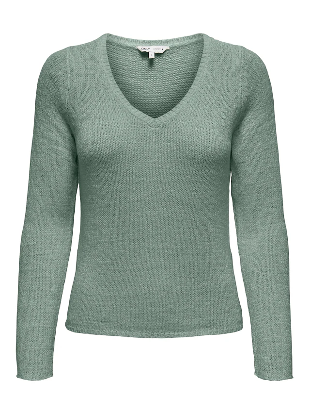 ONLY V-Ausschnitt-Pullover »ONLGEENA L/S V-NECK KNT NOOS«