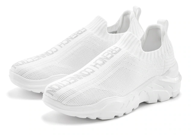 French Connection Sneaker »Slipper, Halbschuh, Freizeitschuh, Slip-On-Sneaker,« zum Reinschlüpfen VEGAN