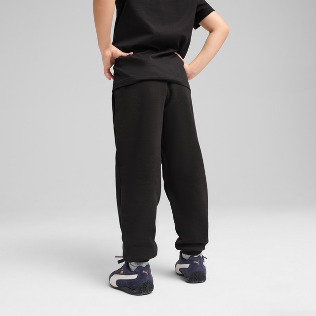 PUMA Trainingshose »ESS SMALL NO1 LOGO SWEATPANTS FL PS« mit Eingrifftaschen, elastischer Bund, Regular Fit, für Kinder