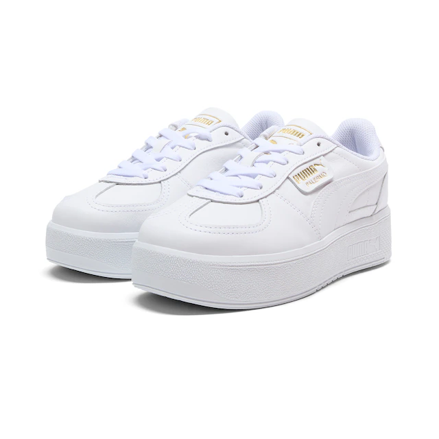 PUMA Sneaker »PALERMO ELEVATA LTH WNS« aus Leder, herausnehmbare Innensohle, Innenmaterial aus Textil
