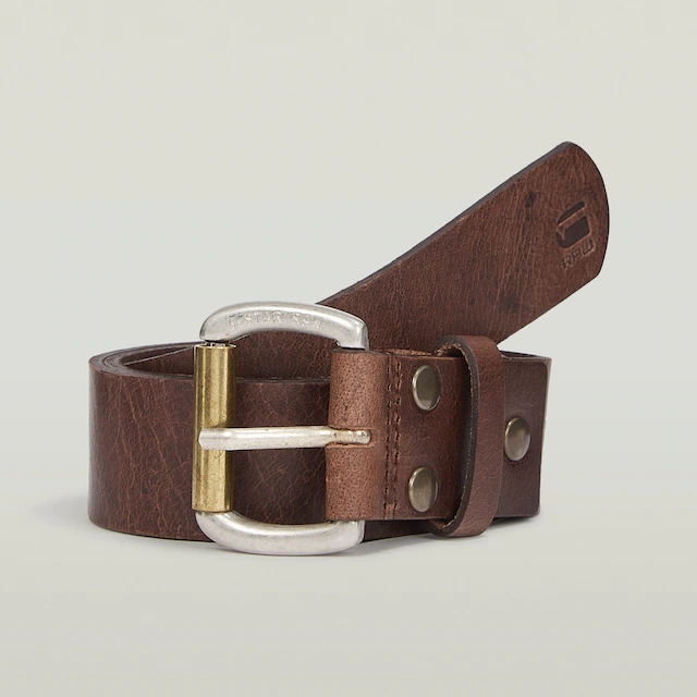 G-STAR Ledergürtel »Dast belt« mit Nieten verstärkt