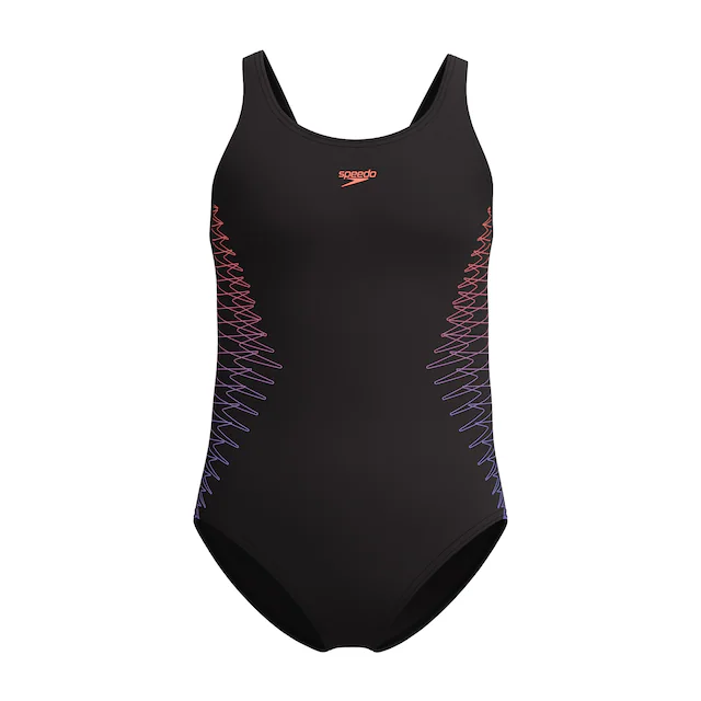 Speedo Badeanzug »Placement Muscleback« sportliche Ausrichtung, chlorbeständiges Material, schnell trocknend