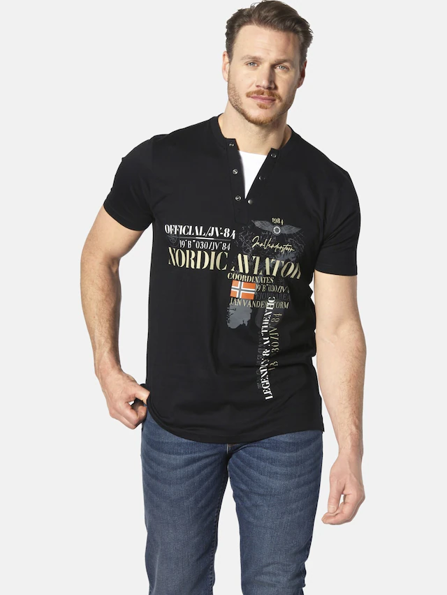 Jan Vanderstorm T-Shirt »T-Shirt ULJAS«