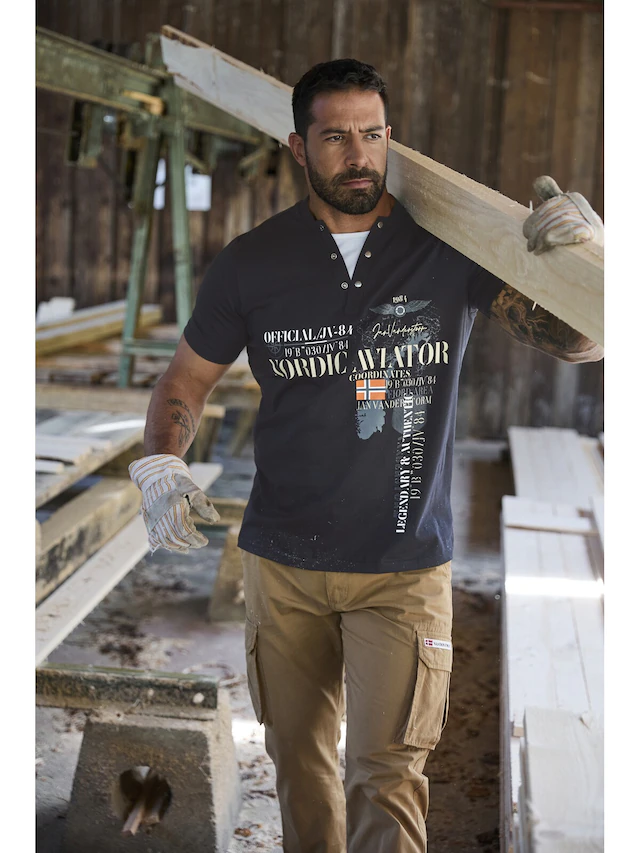 Jan Vanderstorm T-Shirt »T-Shirt ULJAS«