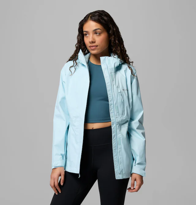 Columbia Regenjacke »Pouring Adventure III Jacket« mit Kapuze mit per Gummizug verstellbarer Kapuze, wasserdicht, winddicht