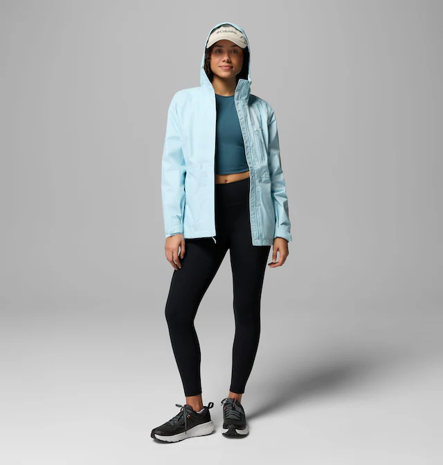 Columbia Regenjacke »Pouring Adventure III Jacket« mit Kapuze mit per Gummizug verstellbarer Kapuze, wasserdicht, winddicht
