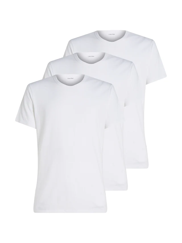 Calvin Klein Underwear T-Shirt »SHORT SLEEVE CREW NECK 3PK« Packung, 3er-Pack, 3 mit Logo am Saum