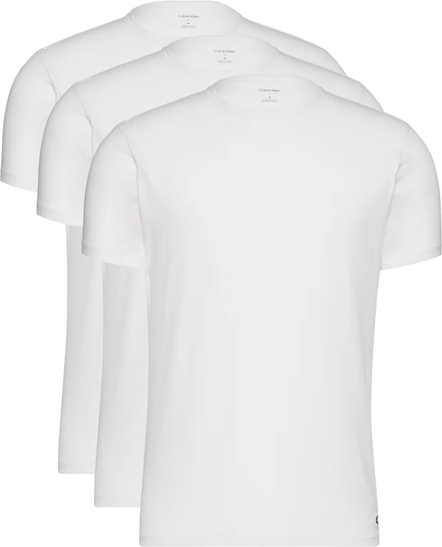 Calvin Klein Underwear T-Shirt »SHORT SLEEVE CREW NECK 3PK« Packung, 3er-Pack, 3 mit Logo am Saum