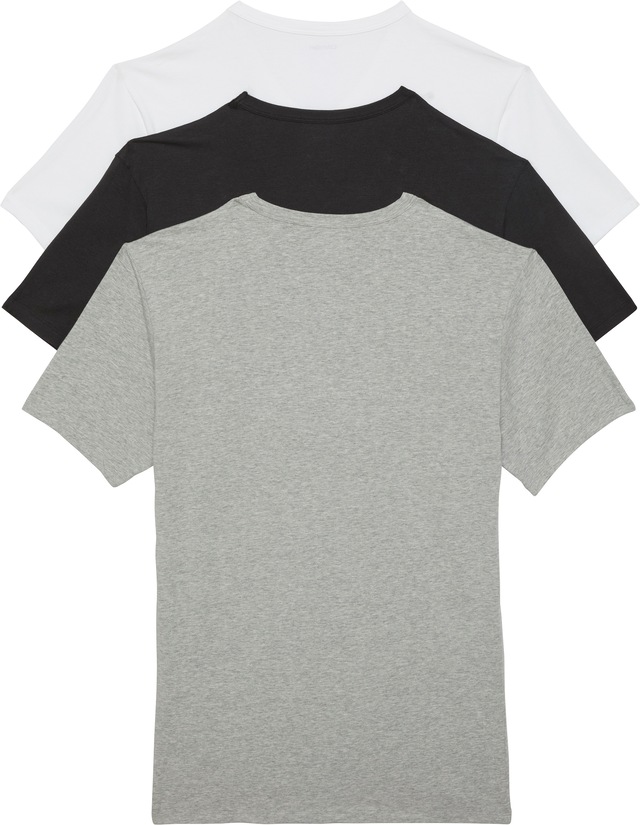 Calvin Klein Underwear T-Shirt »S/S V NECK 3PK« Packung, 3er-Pack, 3 mit Logo am Saum