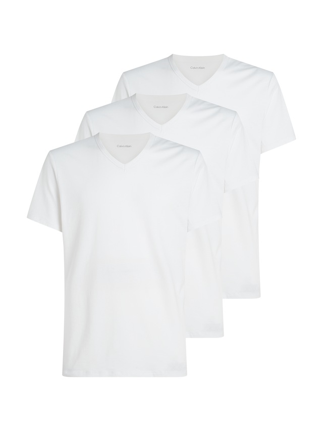 Calvin Klein Underwear T-Shirt »S/S V NECK 3PK« Packung, 3er-Pack, 3 mit Logo am Saum