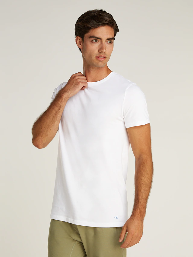 Calvin Klein Underwear T-Shirt »S/S CREW NECK 3PK« Packung, 3er-Pack, 3 Stk. mit Logostickerei