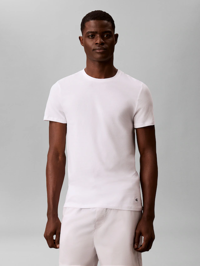Calvin Klein Underwear T-Shirt »S/S CREW NECK 3PK« Packung, 3er-Pack, 3 Stk. mit Logostickerei