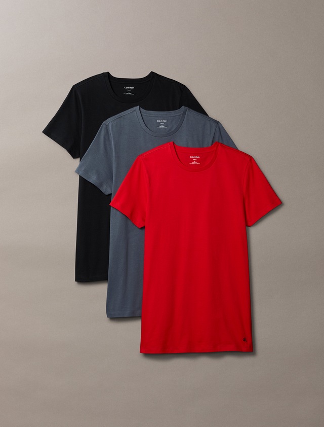 Calvin Klein Underwear T-Shirt »S/S CREW NECK 3PK« Packung, 3er-Pack, 3 Stk. mit Logostickerei