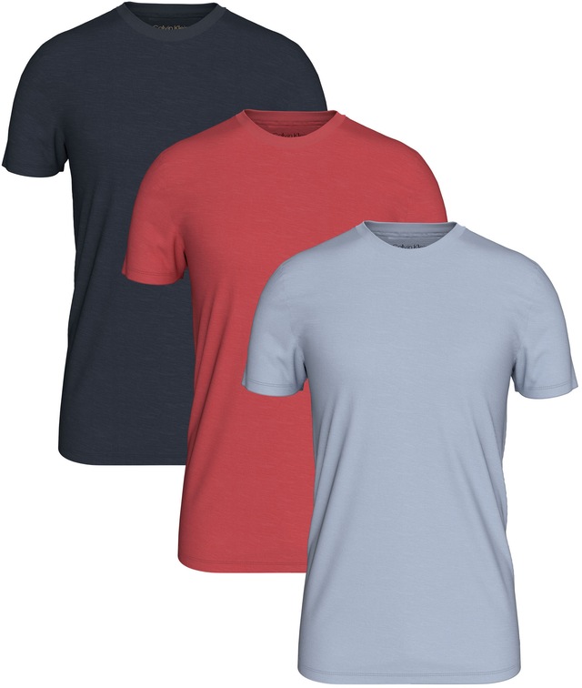 Calvin Klein Underwear T-Shirt »S/S CREW NECK 3PK« Packung, 3er-Pack, 3 Stk. mit Logostickerei