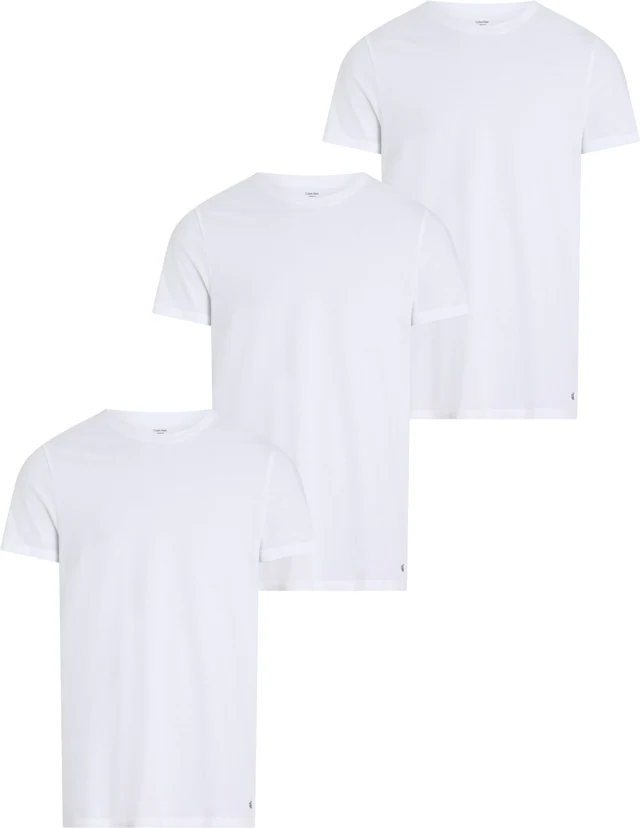 Calvin Klein Underwear T-Shirt »S/S CREW NECK 3PK« Packung, 3er-Pack, 3 Stk. mit Logostickerei
