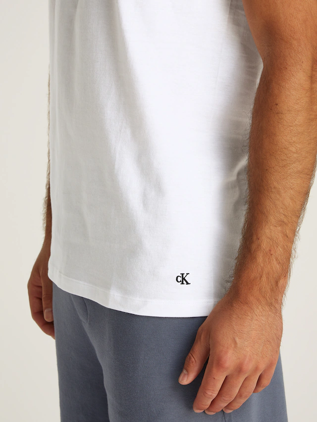 Calvin Klein Underwear T-Shirt »S/S CREW NECK 3PK« Packung, 3er-Pack, 3 Stk. mit Logostickerei