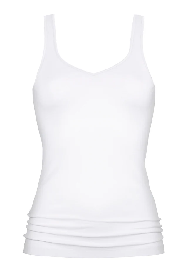 Mey Tanktop »Noblesse« schmale Passform, breite Träger, tiefer V-Ausschnitt