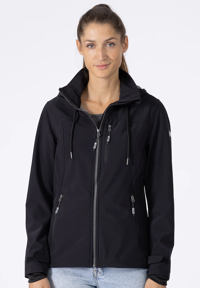 DEPROC Active Softshelljacke »DECORAH PEAK V WOMEN« mit Kapuze mit abnehmbarer Kapuze