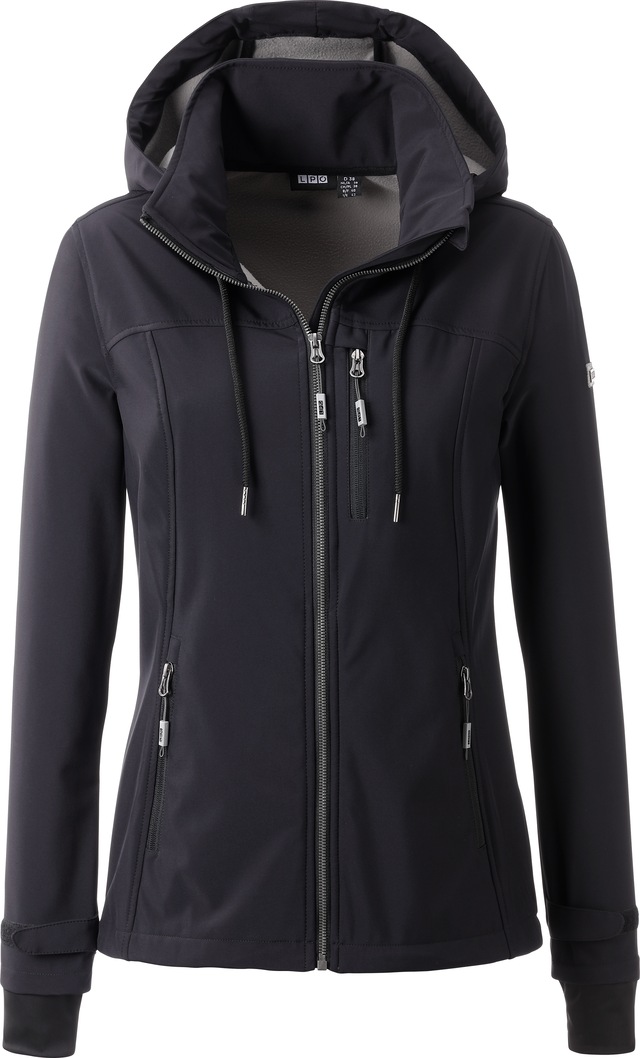 DEPROC Active Softshelljacke »DECORAH PEAK V WOMEN« mit Kapuze mit abnehmbarer Kapuze