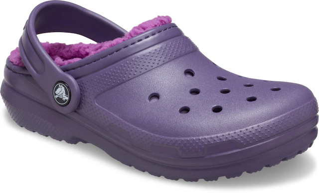 Crocs Clog »Kids Classic Lined Clog« Hausschuh, Pantoffel, Schlappen mit Warmfutter