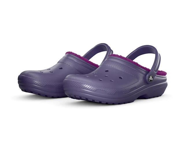 Crocs Clog »Kids Classic Lined Clog« Hausschuh, Pantoffel, Schlappen mit Warmfutter