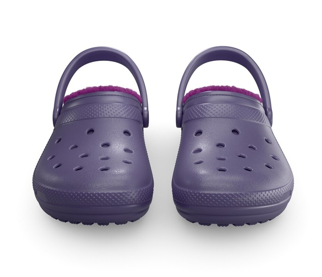 Crocs Clog »Kids Classic Lined Clog« Hausschuh, Pantoffel, Schlappen mit Warmfutter