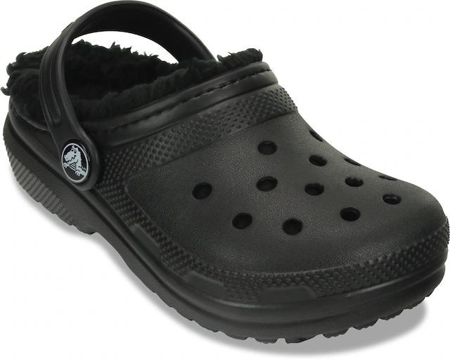 Crocs Clog »Kids Classic Lined Clog« Hausschuh, Pantoffel, Schlappen mit Warmfutter
