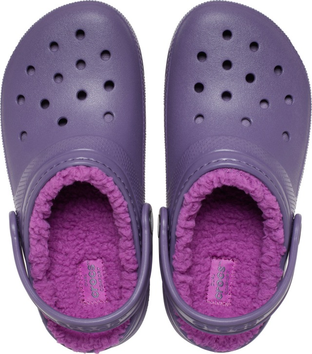 Crocs Clog »Classic Lined Clog« Kindergartenschuh, Hausschuh mit kuscheligem Futter